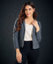 Two Side Welt Pockets Grey Blazer