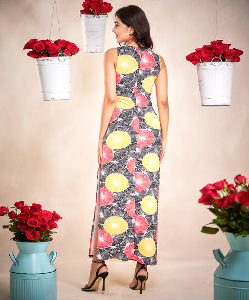 Side Slit Sleeveless Bodycon Dress