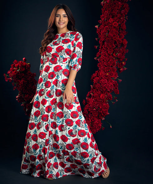 Printed Mella Maxi Dress