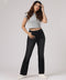 Mid Waist Flare Leg Jeans