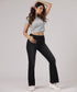 Mid Waist Flare Leg Jeans
